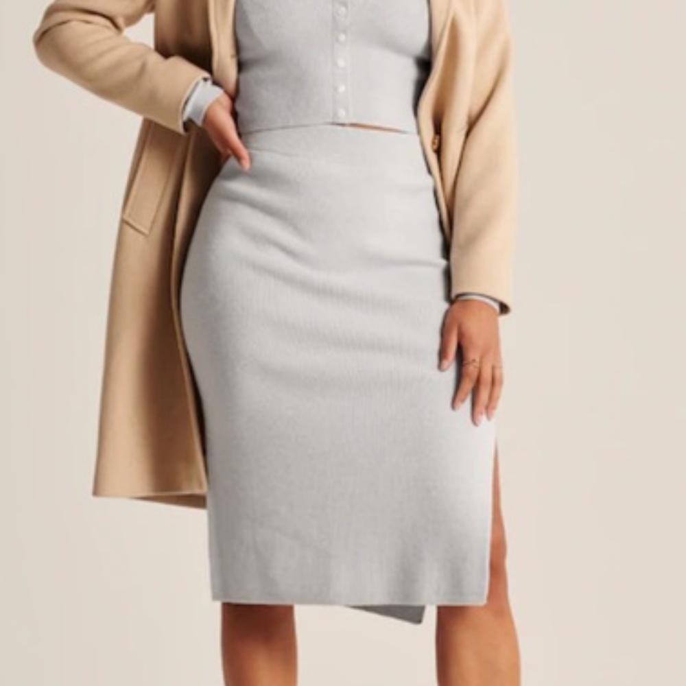 Abercrombie & Fitch Midi Sweater Skirt